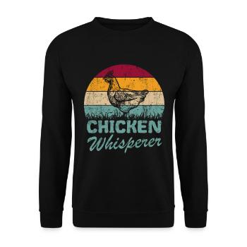 Chicken whisperers - Unisex Sweatshirt - black - Front - Alina (178cm) & Michal (187cm)