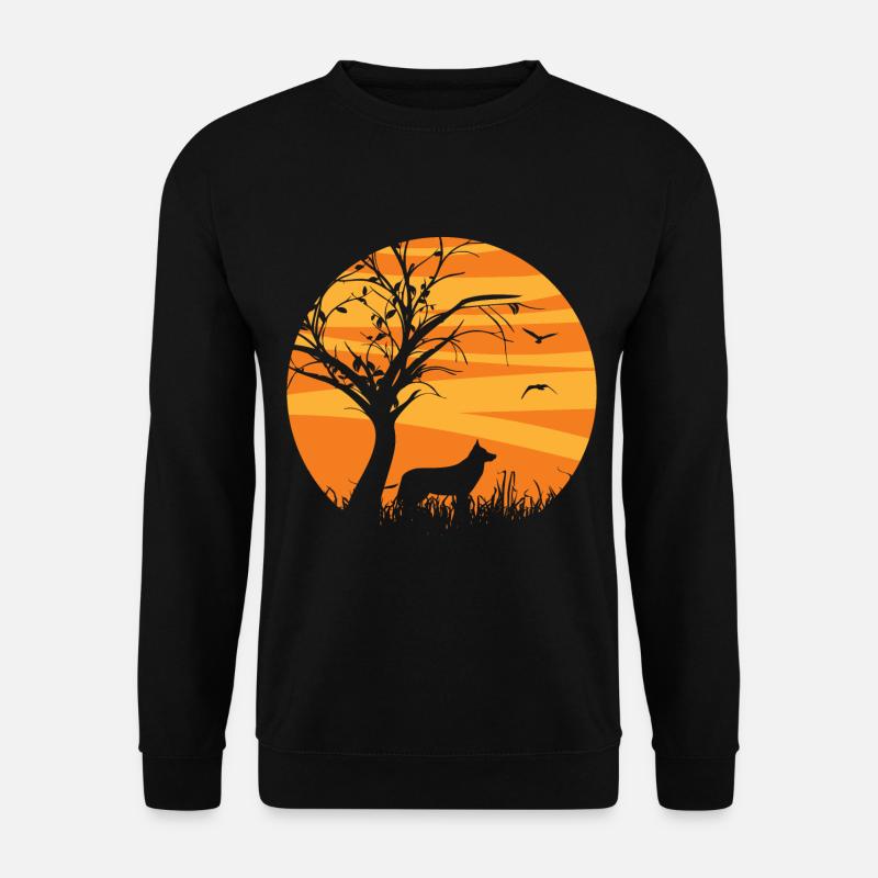 Harzer Fuchs Sonnenaufgang Halloween - Unisex Pullover - Schwarz