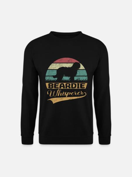 Bearded Collie Beardie Flüsterer - Unisex Pullover - Schwarz
