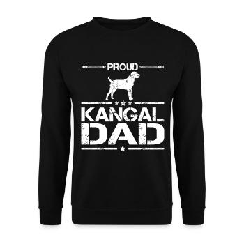 Kangal Chien Papa Disant - Sweat-shirt Unisexe - noir - Devant - Alina (178cm) & Michal (187cm)