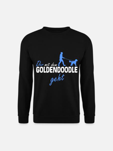 Goldendoodle Doodle Hund der mit dem geht Dad Papa - Unisex Pullover - Schwarz