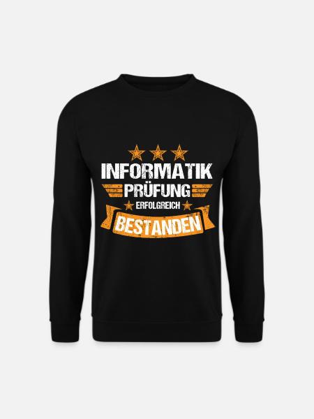 Informatik Studium Prüfung Abschluss bestanden - Unisex Pullover - Schwarz