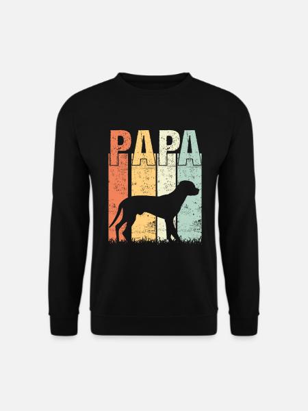 Schwarzwildbracke Slovenský Kopov Papa - Unisex Pullover - Schwarz