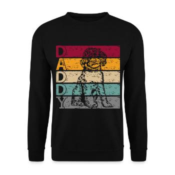 Lagotto Romagnolo dog daddy daddy master for him - Unisex Sweatshirt - black - Front - Alina (178cm) & Michal (187cm)