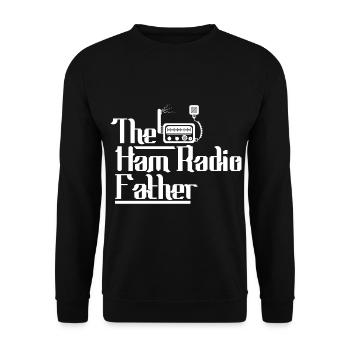 Ham Radio Operator Dad Father Papa Sprüche - Unisex Pullover - Schwarz - Vorne - Alina (178cm) & Michal (187cm)