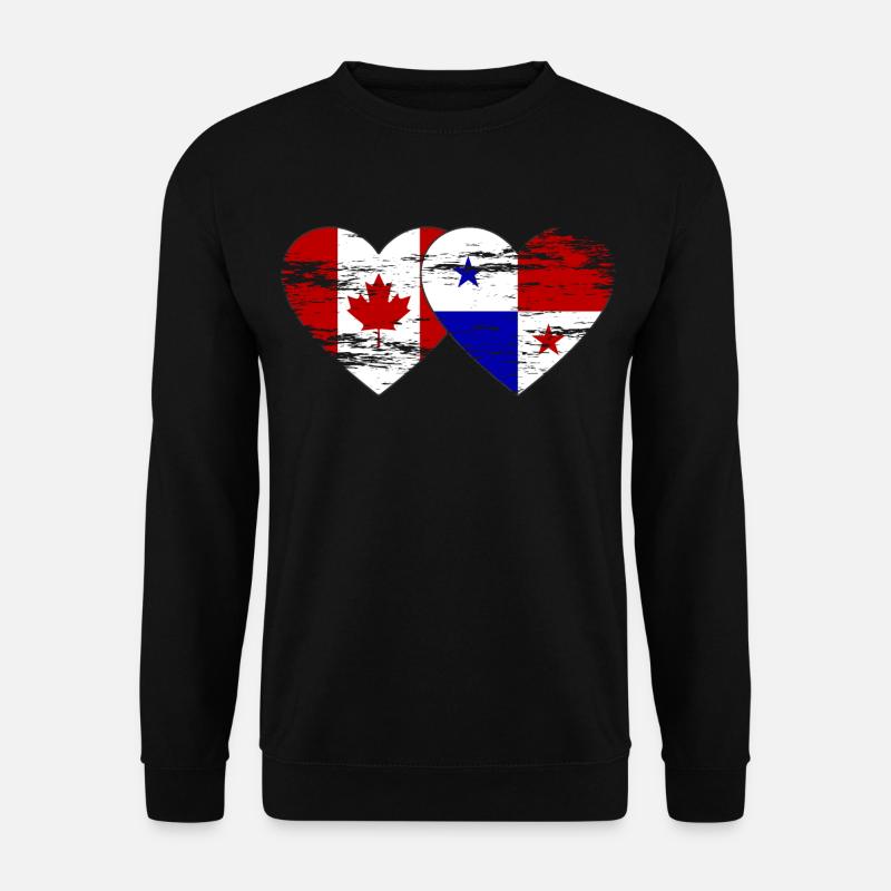 Canada Panama Drapeau utilisé - Sweat-shirt Unisexe - noir