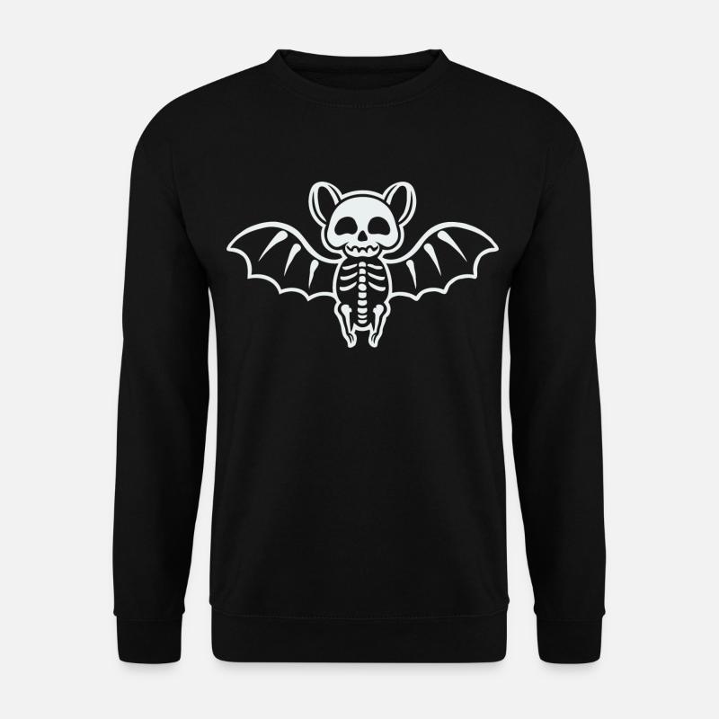 Cute Bat Skeleton - Unisex Sweatshirt - black