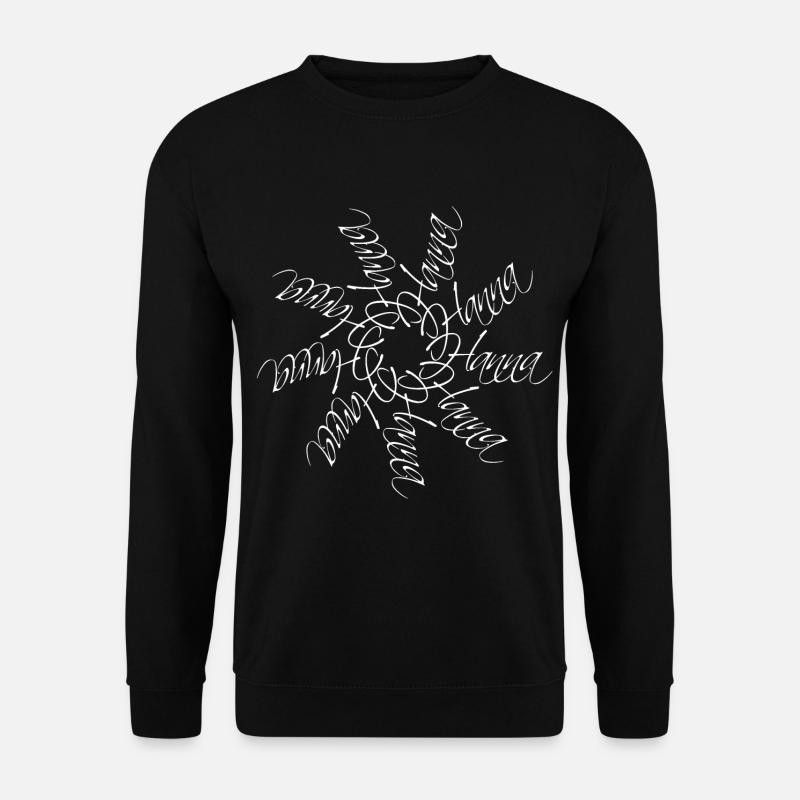 Hanna Name Name Mandala - Unisex Sweatshirt - black