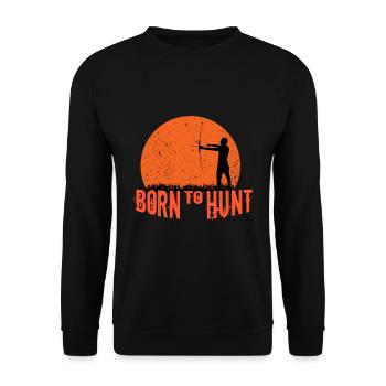 chasse - Sweat-shirt Unisexe - noir - Devant - Alina (178cm) & Michal (187cm)