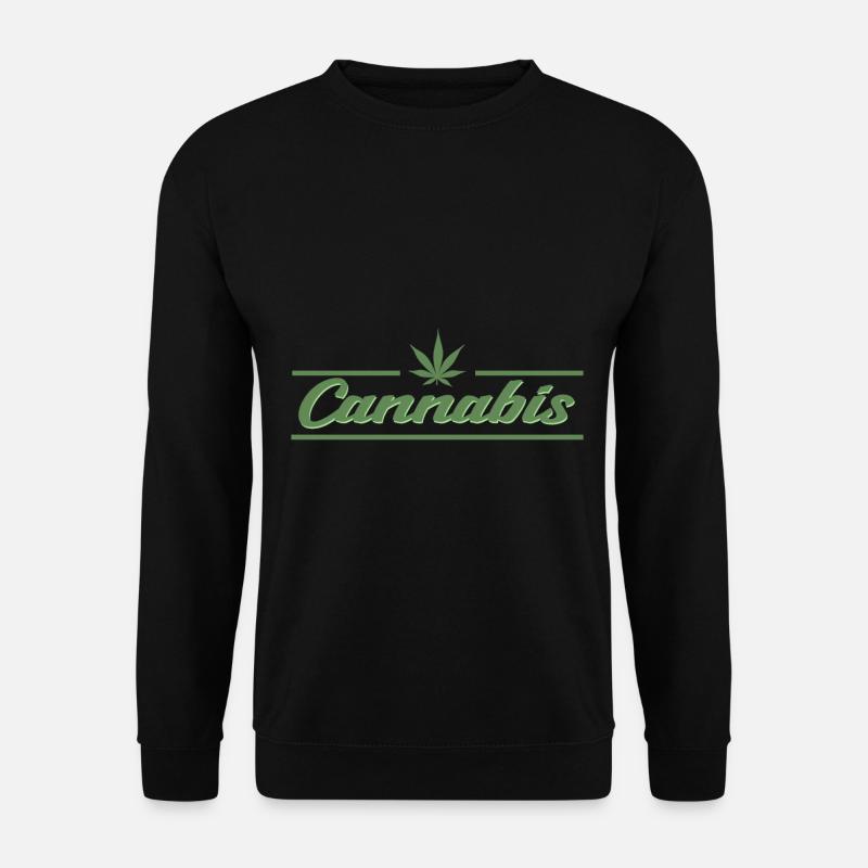 Idée cadeau marijuana Weed - Sweat-shirt Unisexe - noir