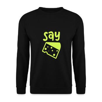 Fotograf - Unisex Pullover - Schwarz - Vorne - Alina (178cm) & Michal (187cm)