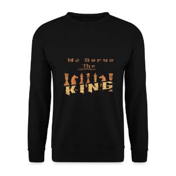 Schach - Unisex Pullover - Schwarz - Vorne - Alina (178cm) & Michal (187cm)