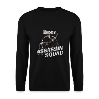 To hunt - Unisex Sweatshirt - black - Front - Alina (178cm) & Michal (187cm)