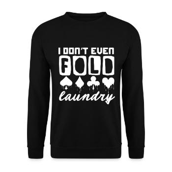 Poker - Unisex Pullover - Schwarz - Vorne - Alina (178cm) & Michal (187cm)