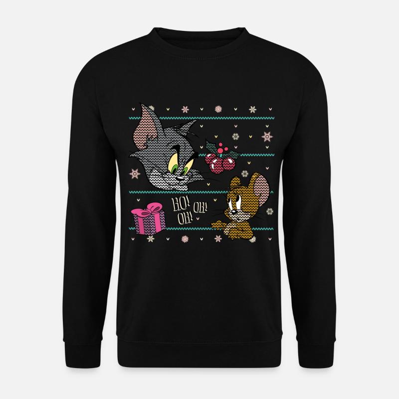 Tom und Jerry Ugly X-Mas Ho! Oh! Oh! - Unisex sweater - sort