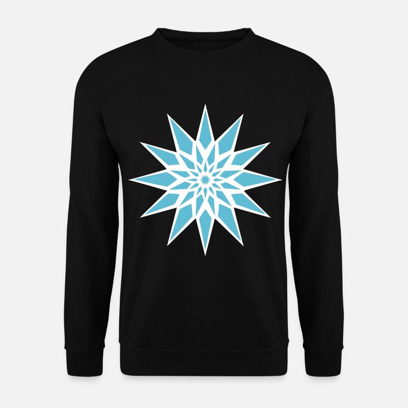 Cristal de glace étoilée - Sweat-shirt Unisexe - noir