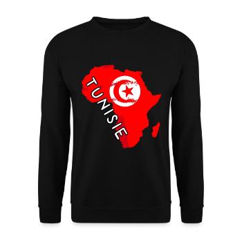 Tunisia Africa - Unisex Sweatshirt - black - Front - Alina (178cm) & Michal (187cm)