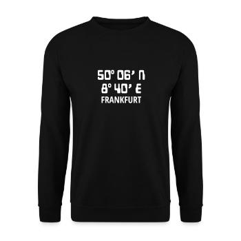 Frankfurt - Unisex Sweatshirt - black - Front - Alina (178cm) & Michal (187cm)