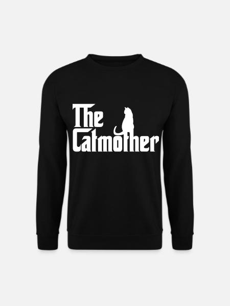 The Catmother Cat Mom Katzen Liebe - Unisex Pullover - Schwarz