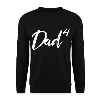 Dad Hoch Vier - Unisex Pullover - Schwarz - Vorne - Alina (178cm) & Michal (187cm)