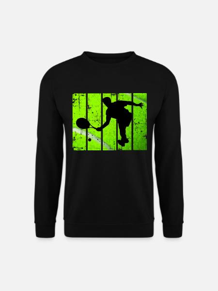 Tennisspieler Tennis Sport - Unisex Pullover - Schwarz