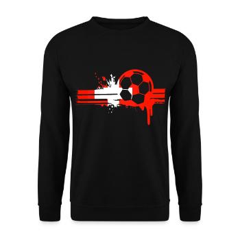 Schweiz Fussball Mannschaft Team Sport - Unisex Pullover - Schwarz - Vorne - Alina (178cm) & Michal (187cm)
