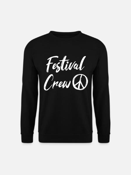 Festival Crew Party Musik Festival - Unisex Pullover - Schwarz