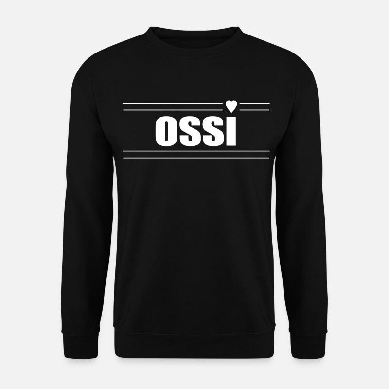 East German with heart - Unisex Sweatshirt - black