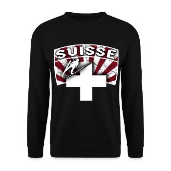 suisse saut à ski 02 t-shirt saut à ski - Sweat-shirt Unisexe - noir - Devant - Alina (178cm) & Michal (187cm)