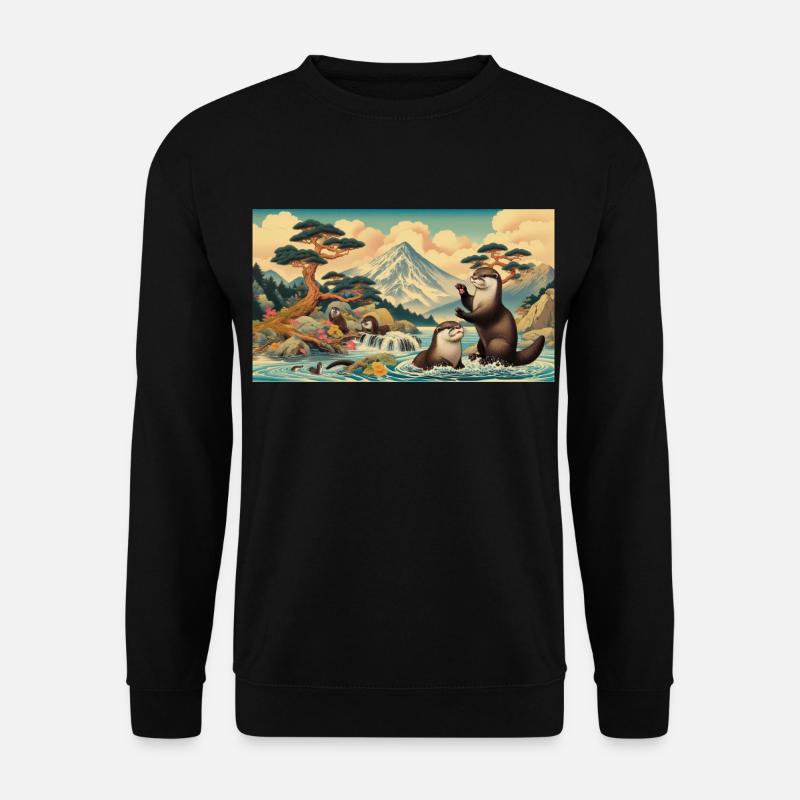 Otters' Paradise - Sweat-shirt Unisexe - noir