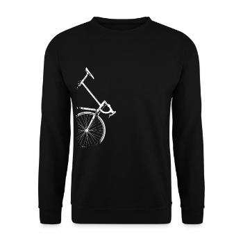 Vélo de course Side Design Grunge - Sweat-shirt Unisexe - noir - Devant - Alina (178cm) & Michal (187cm)