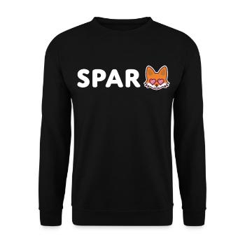 Fuchs Sparer Sparen Sparfuchs - Unisex Pullover - Schwarz - Vorne - Alina (178cm) & Michal (187cm)