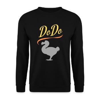 L'oiseau dodo (Sport US style) - Sweat-shirt Unisexe - noir - Devant - Alina (178cm) & Michal (187cm)