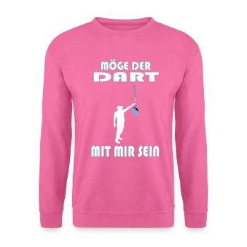 Dart Sprüche lustig Männer Motiv Darts Geschenk - Unisex Pullover - Pink - Vorne