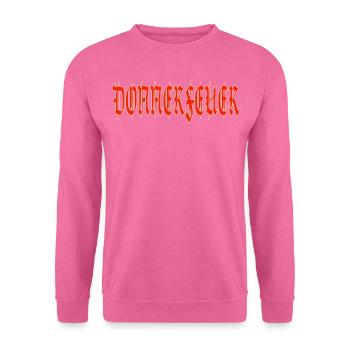 Donnerfeuerschrift red - Unisex Pullover - Pink - Vorne
