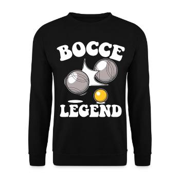 Bocce Legend Citation Bocce Ball avec Jack Bocci - Sweat-shirt Unisexe - noir - Devant - Alina (178cm) & Michal (187cm)