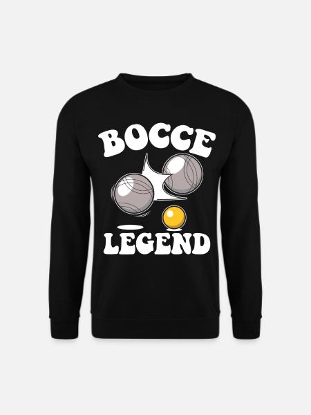 Bocce Legend Spruch Bocce Ball mit Jack Bocci - Unisex Pullover - Schwarz