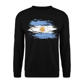 Argentina used - Unisex Sweatshirt - black - Front - Alina (178cm) & Michal (187cm)