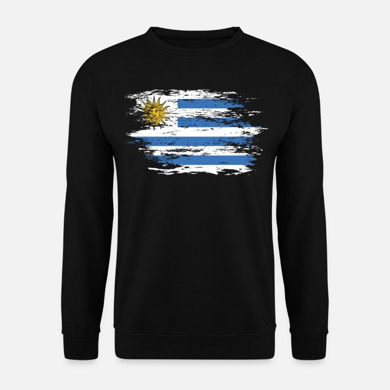 Drapeau uruguayen utilisé - Sweat-shirt Unisexe - noir