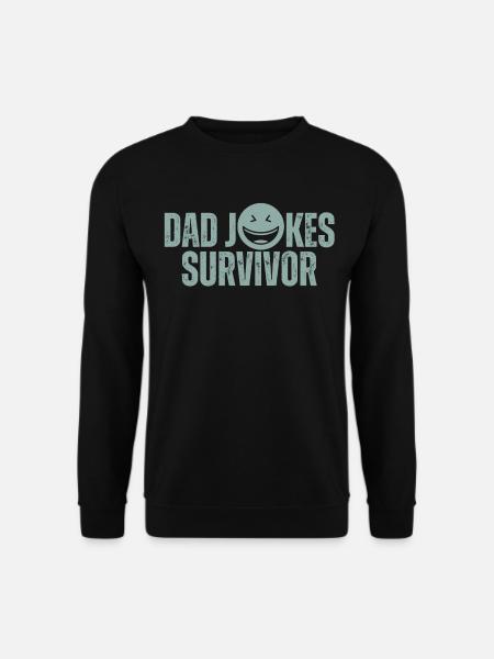 Dad Jokes Survivor - Unisex Sweatshirt - black