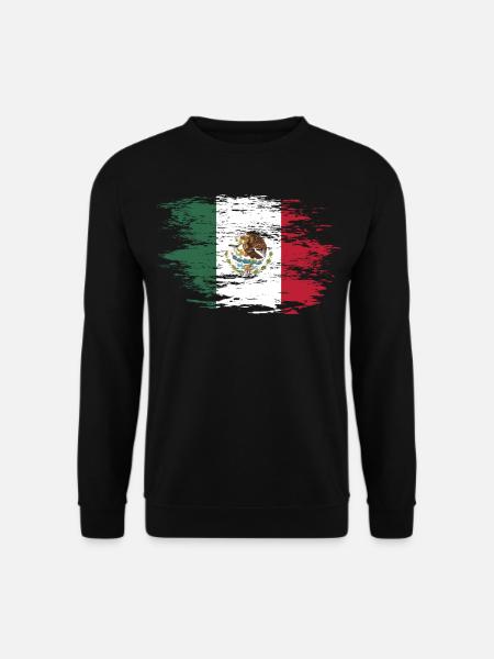 Mexico flag used - Unisex Sweatshirt - black