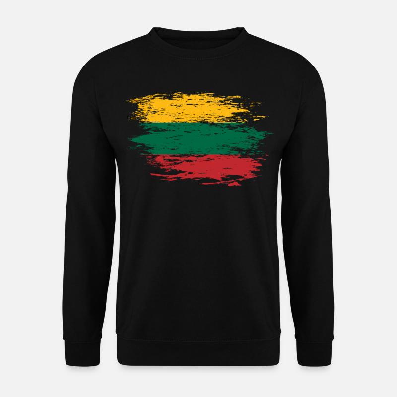 Lithuania flag used - Unisex Sweatshirt - black