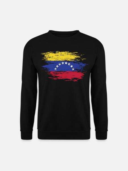 Drapeau du Venezuela utilisé - Sweat-shirt Unisexe - noir