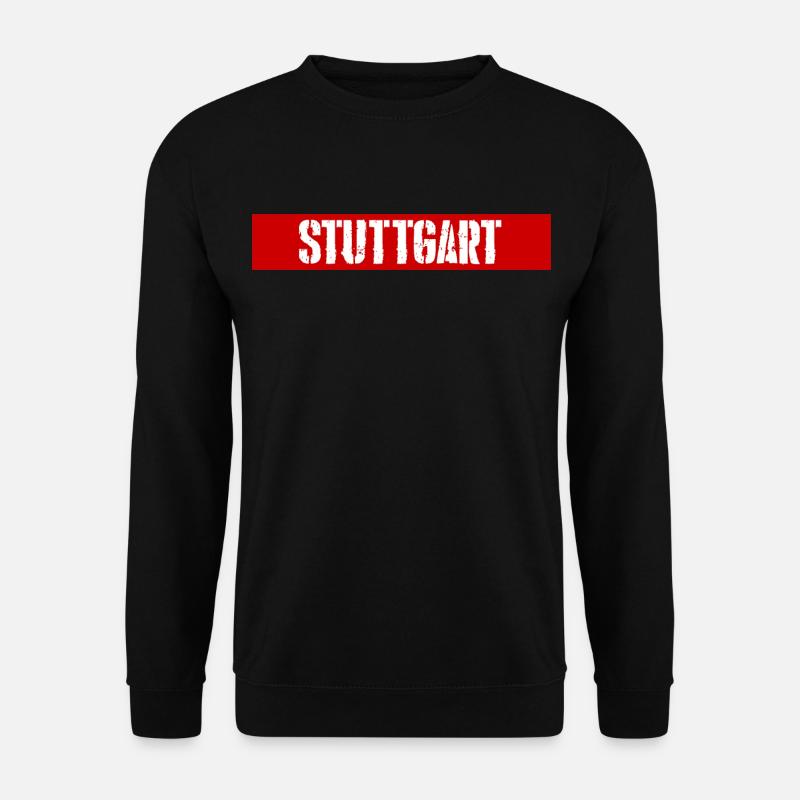 Stuttgart redstripe - Unisex Sweatshirt - black