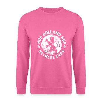 Netherland Flag Hollande Orange Football - Sweat-shirt Unisexe - rose - Devant