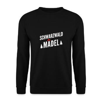 Schwarzwaldmädel - Unisex Pullover - Schwarz - Vorne - Alina (178cm) & Michal (187cm)