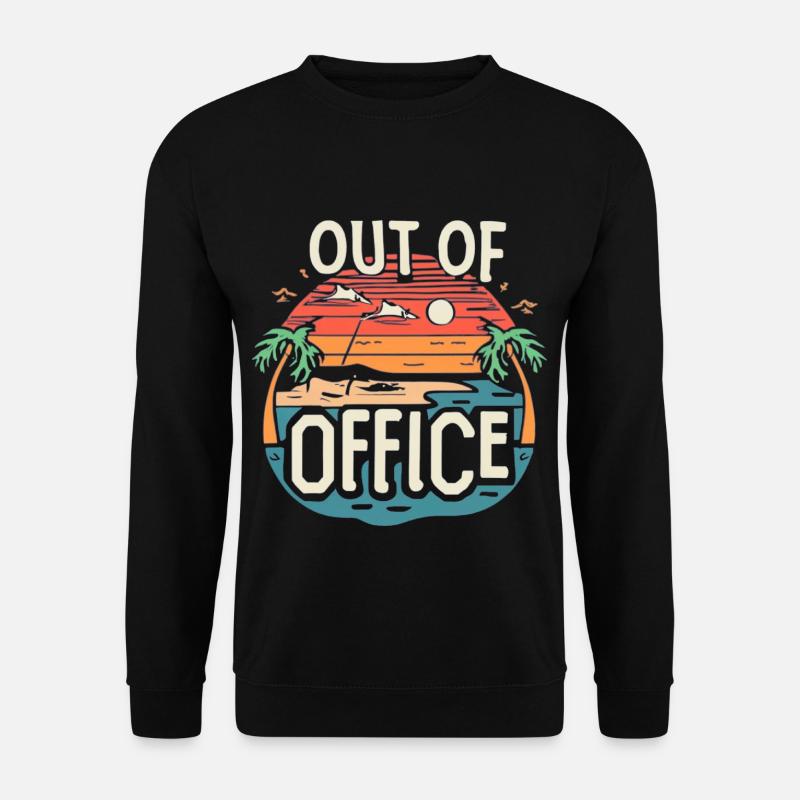 Witzige Büro Arbeiter Sprüche - Unisex Pullover - Schwarz