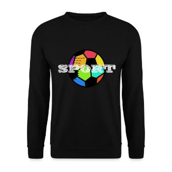 Sport - Unisex Pullover - Schwarz - Vorne - Alina (178cm) & Michal (187cm)