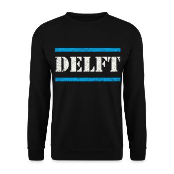 Delft - Unisex Sweatshirt - black - Front - Alina (178cm) & Michal (187cm)