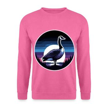 Wunderschöner kanadischer Gans Vintage Sonnenuntergang - Unisex Pullover - Pink - Vorne